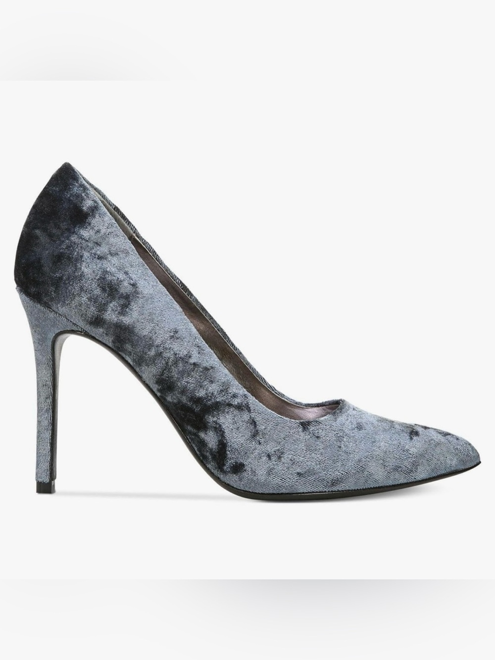 Blue Carlos Santana Velvet Pointed-Toe Stiletto Pump - Size 6.5